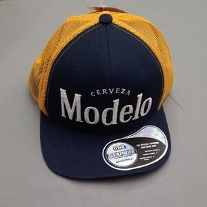 ModelCo Navy and Yellow Mesh Cap - New With Tags